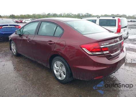 2013 Honda Civic Lx from USA, damaged, VIN 19XFB2F50DE031555